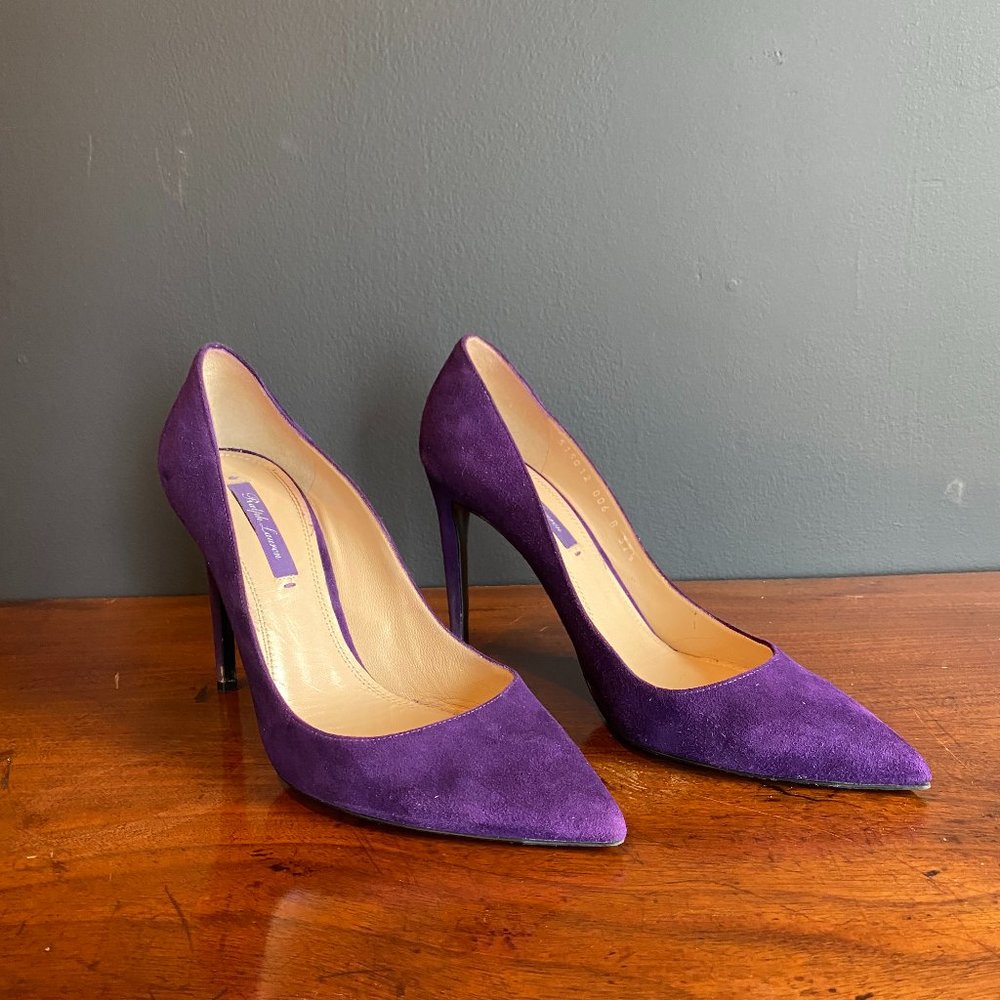Celia Goat-Suede Pump (Plum)